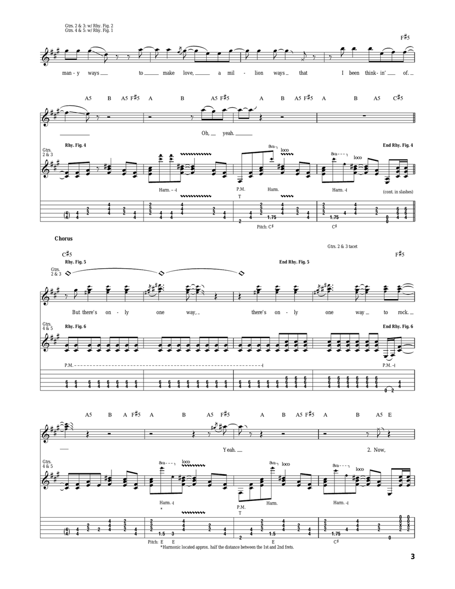 One Way To Rock One Way To Rock Acoustic Guitar scores gallery preview page 3