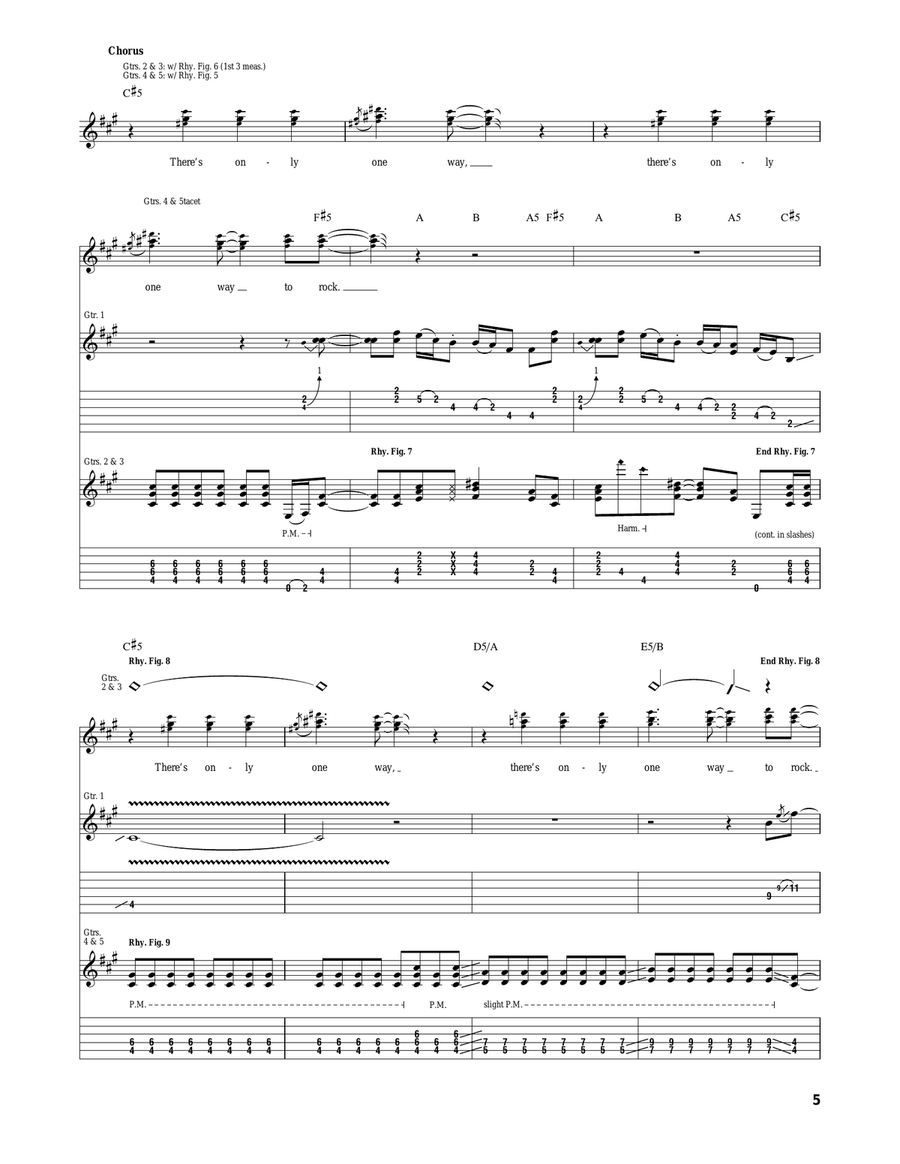 One Way To Rock One Way To Rock Acoustic Guitar scores gallery preview page 5