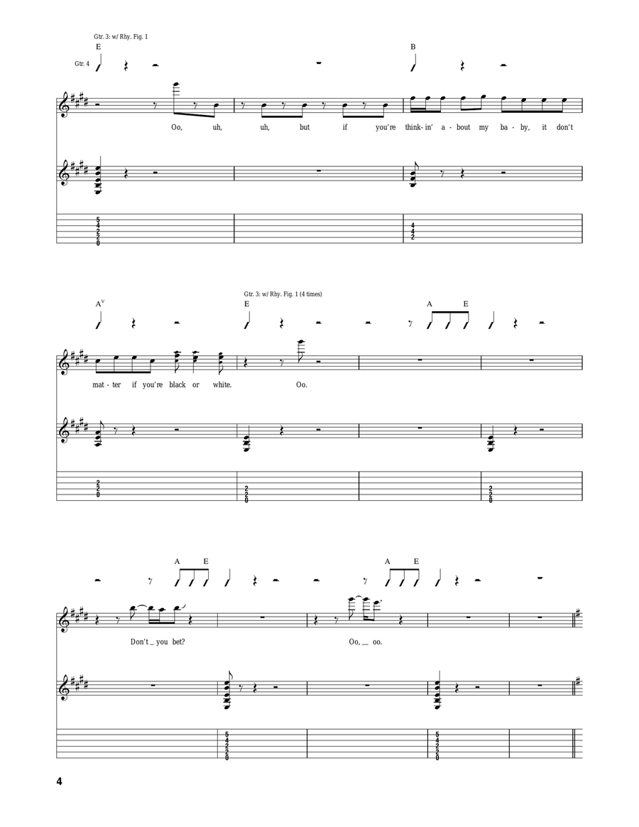 Black Or White Black Or White Acoustic Guitar scores gallery preview page 4