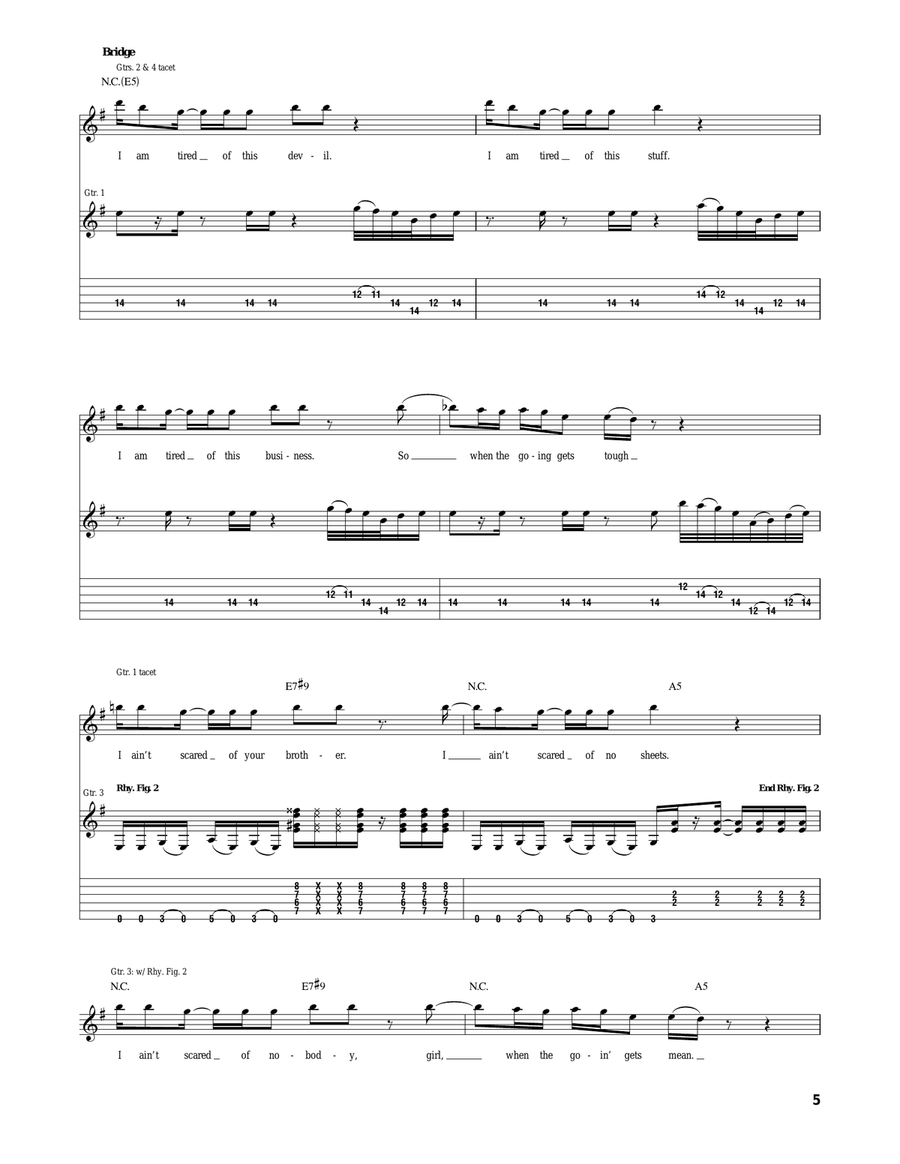 Black Or White Black Or White Acoustic Guitar scores gallery preview page 5