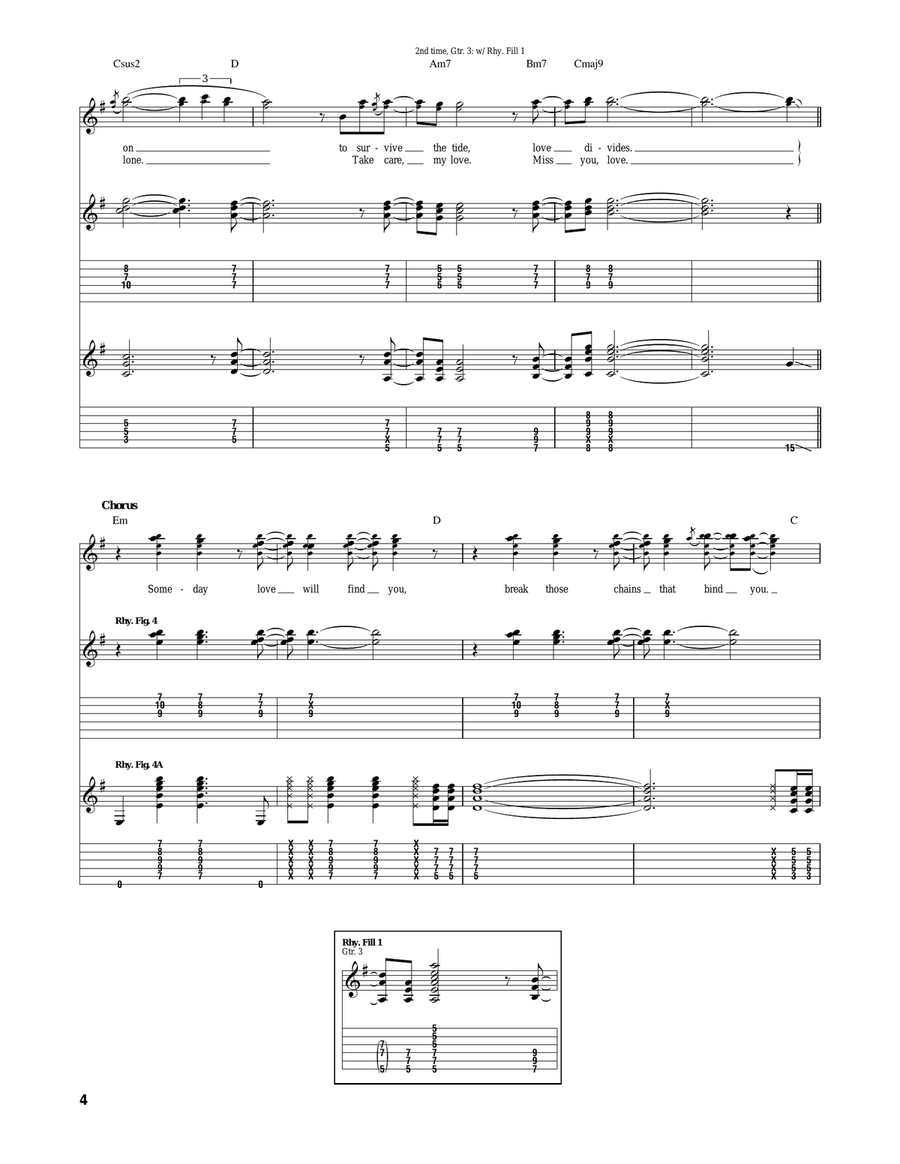 Separate Ways (Worlds Apart) Acoustic Guitar scores gallery preview page 4