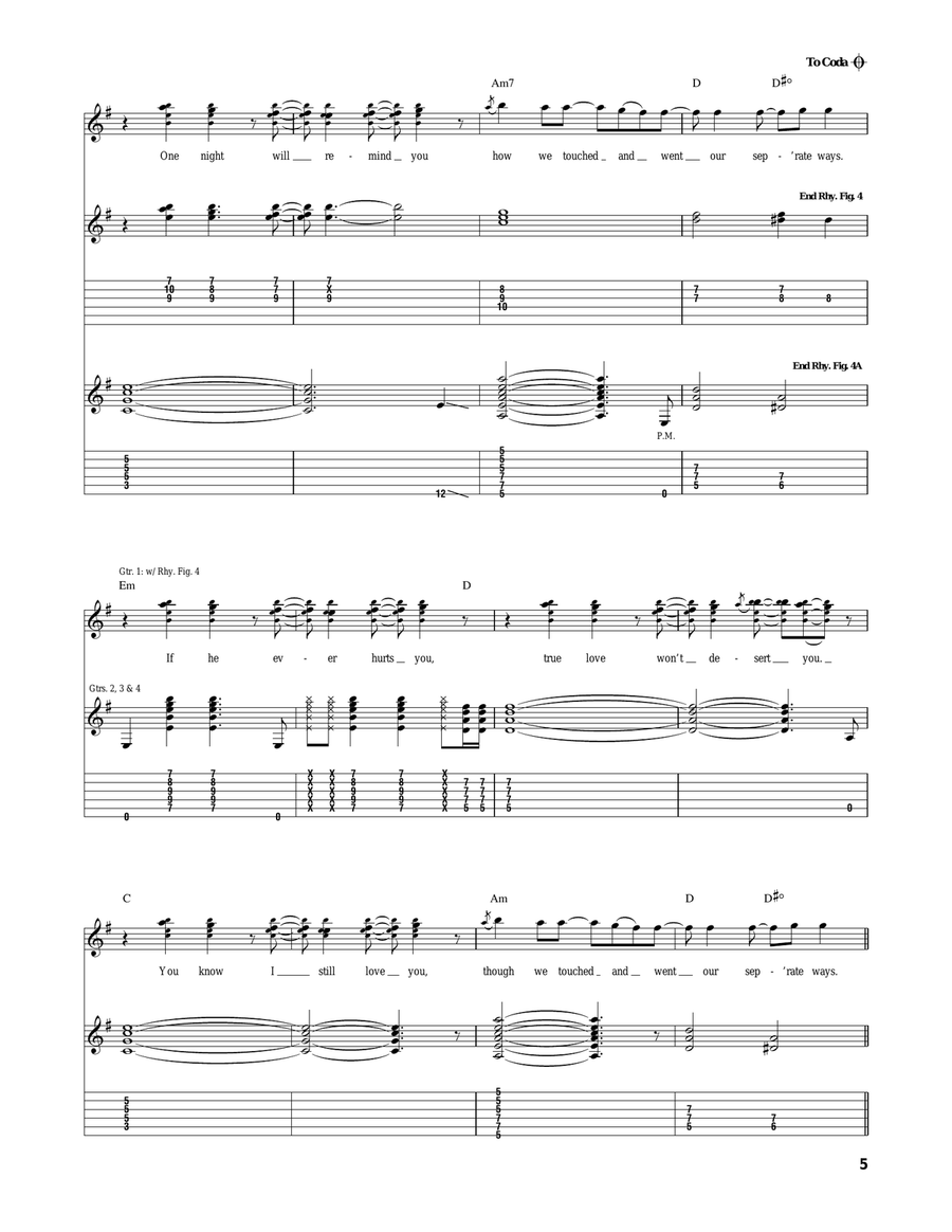 Separate Ways (Worlds Apart) Acoustic Guitar scores gallery preview page 5