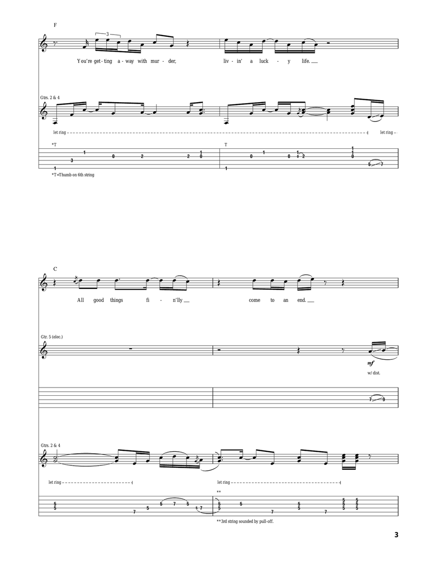 Different Shades Of Blue Different Shades Of Blue Acoustic Guitar scores gallery preview page 3