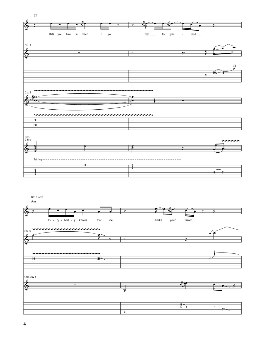 Different Shades Of Blue Different Shades Of Blue Acoustic Guitar scores gallery preview page 4