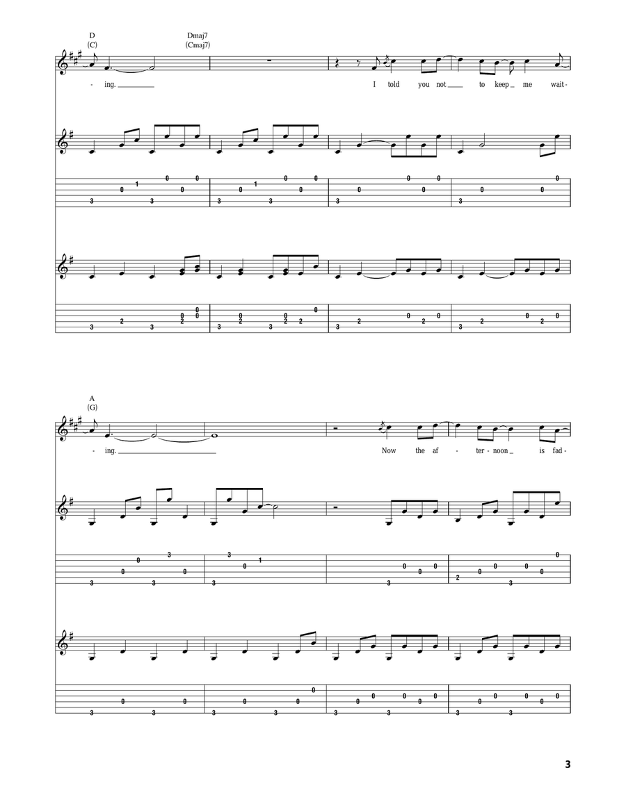 Bella Donna Bella Donna Acoustic Guitar scores gallery preview page 3