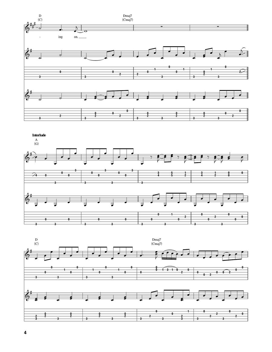 Bella Donna Bella Donna Acoustic Guitar scores gallery preview page 4