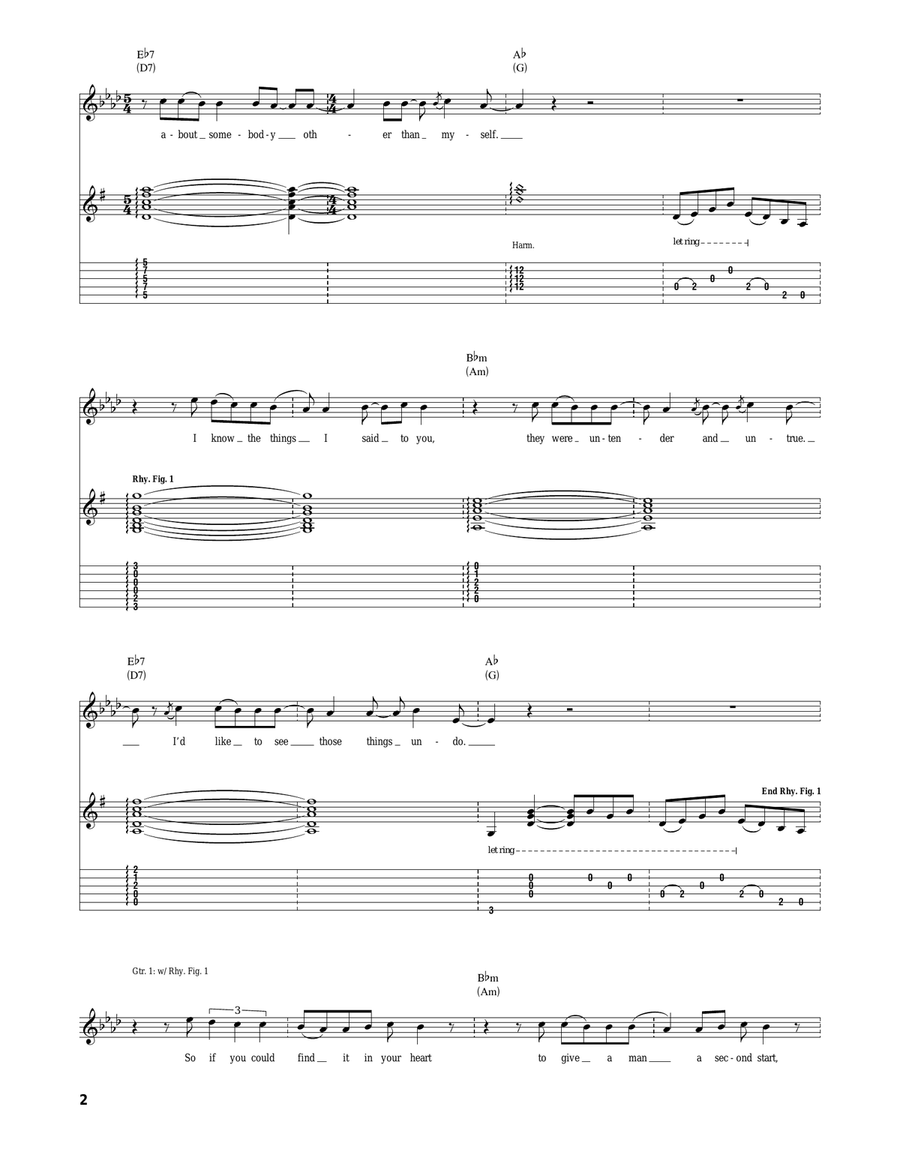 Shame Shame Acoustic Guitar scores gallery preview page 2