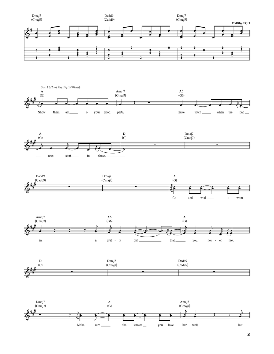 Weight Of Lies Weight Of Lies Acoustic Guitar scores gallery preview page 3