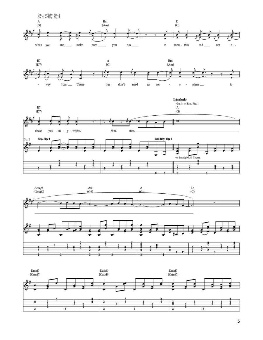 Weight Of Lies Weight Of Lies Acoustic Guitar scores gallery preview page 5