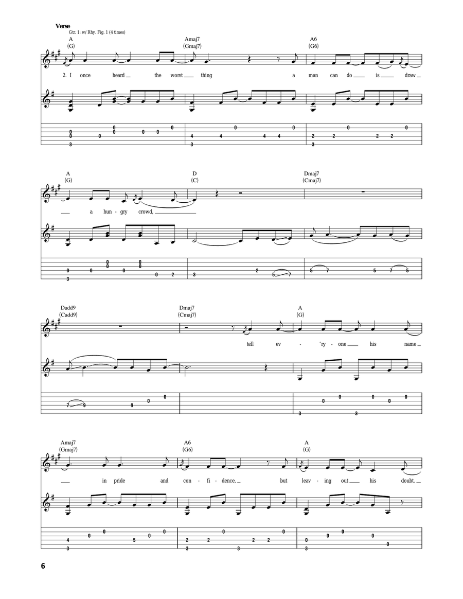 Weight Of Lies Weight Of Lies Acoustic Guitar scores gallery preview page 6