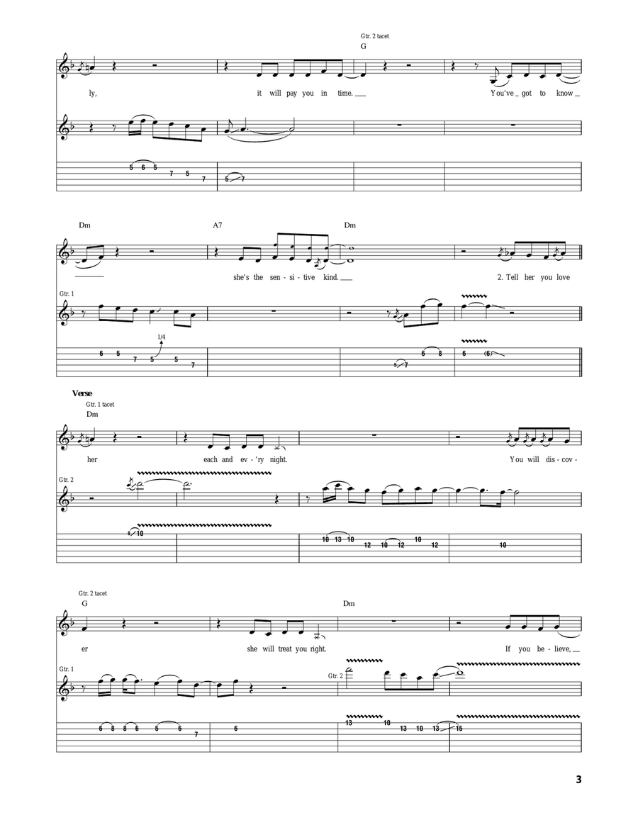 Sensitive Kind Sensitive Kind Acoustic Guitar scores gallery preview page 3