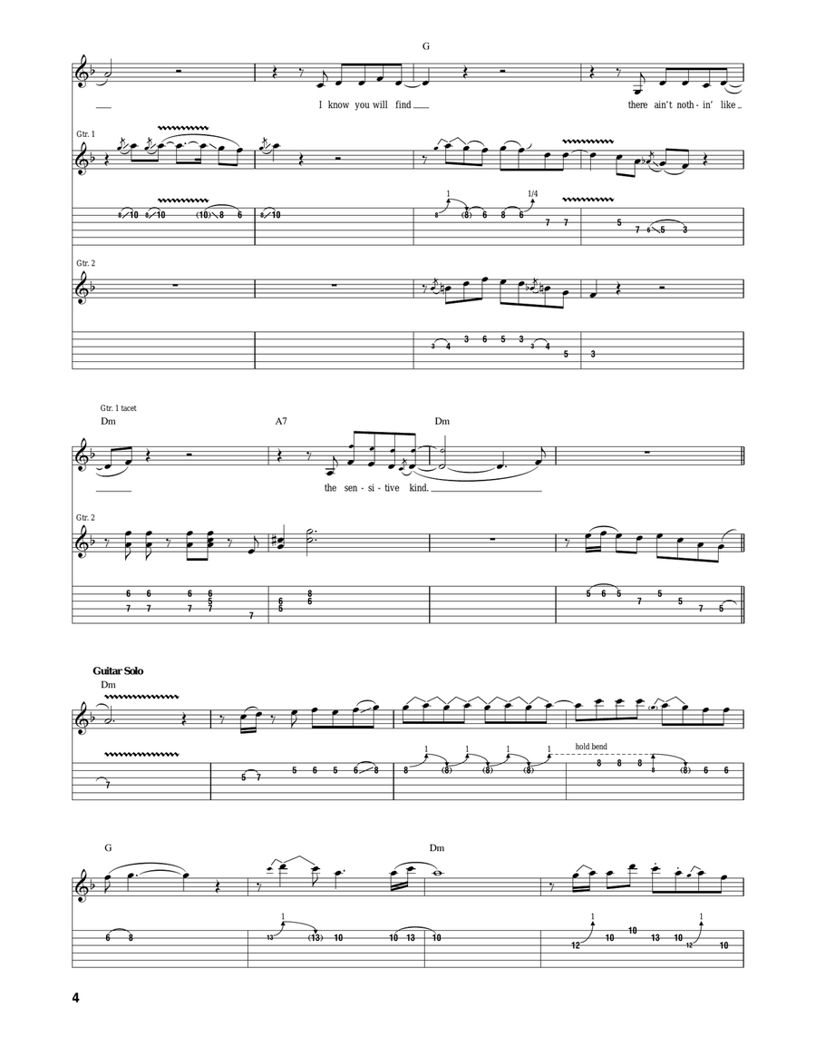 Sensitive Kind Sensitive Kind Acoustic Guitar scores gallery preview page 4