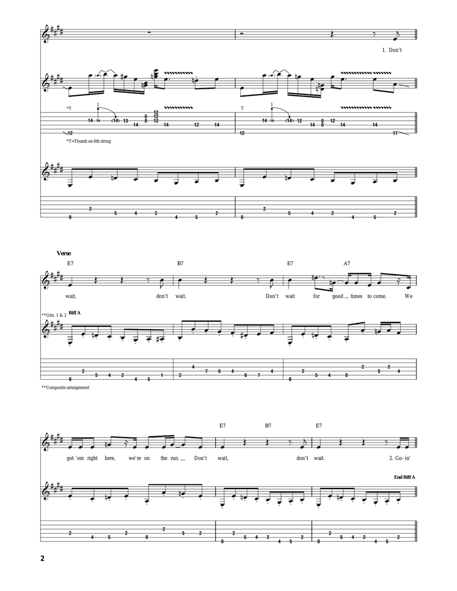 Don't Wait Don't Wait Acoustic Guitar scores gallery preview page 2