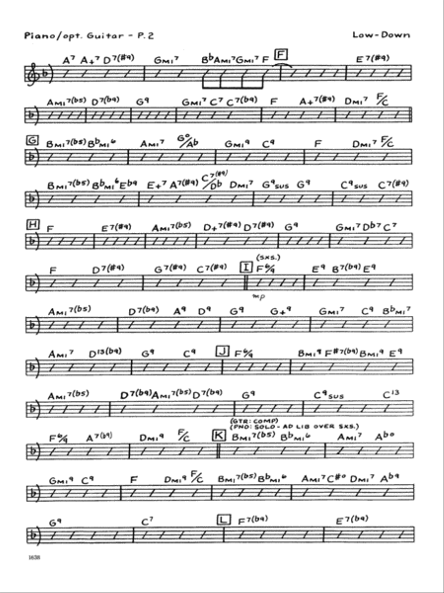 Low-Down - Piano Piano Solo scores gallery preview page 2