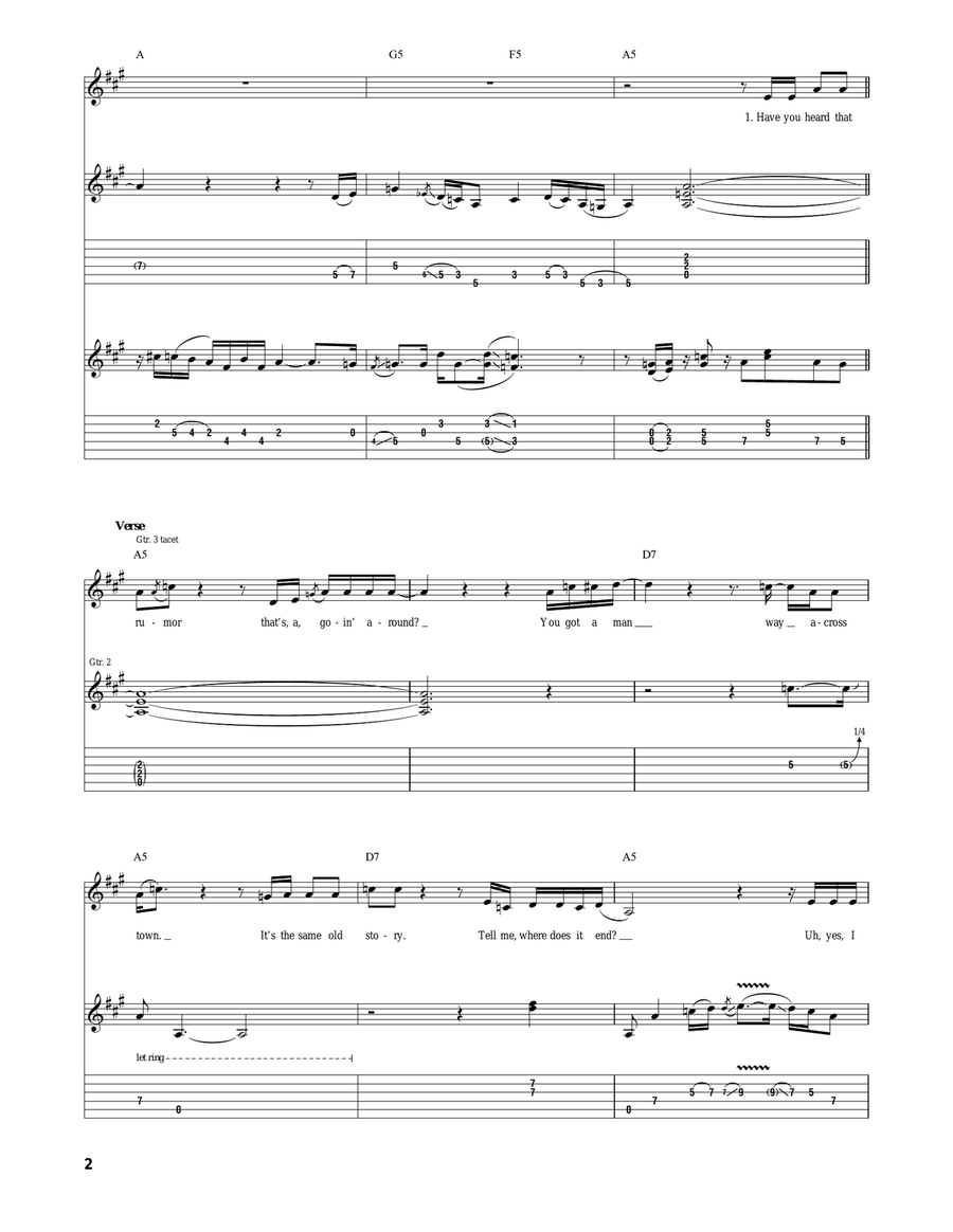 I Got The Same Old Blues I Got The Same Old Blues Acoustic Guitar scores gallery preview page 2