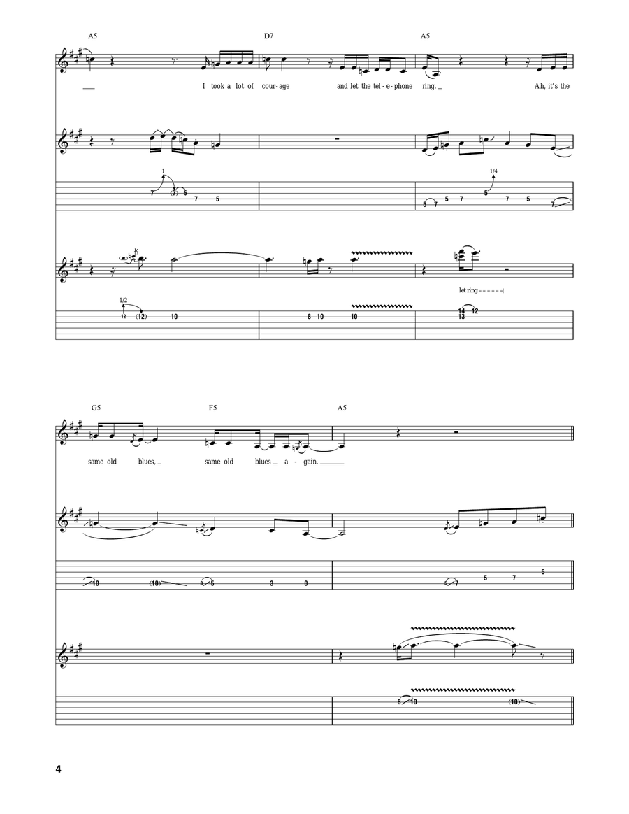 I Got The Same Old Blues I Got The Same Old Blues Acoustic Guitar scores gallery preview page 4