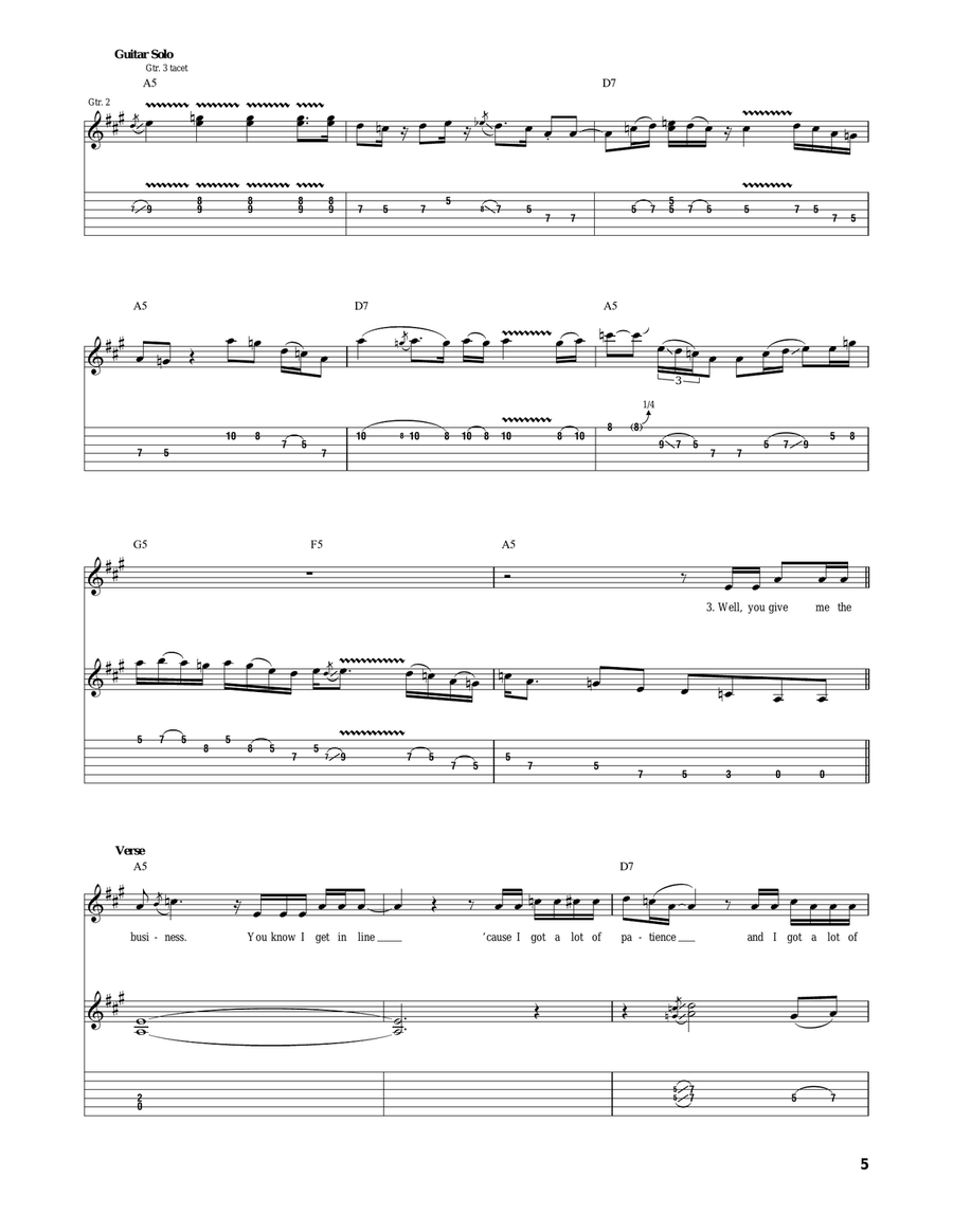 I Got The Same Old Blues I Got The Same Old Blues Acoustic Guitar scores gallery preview page 5