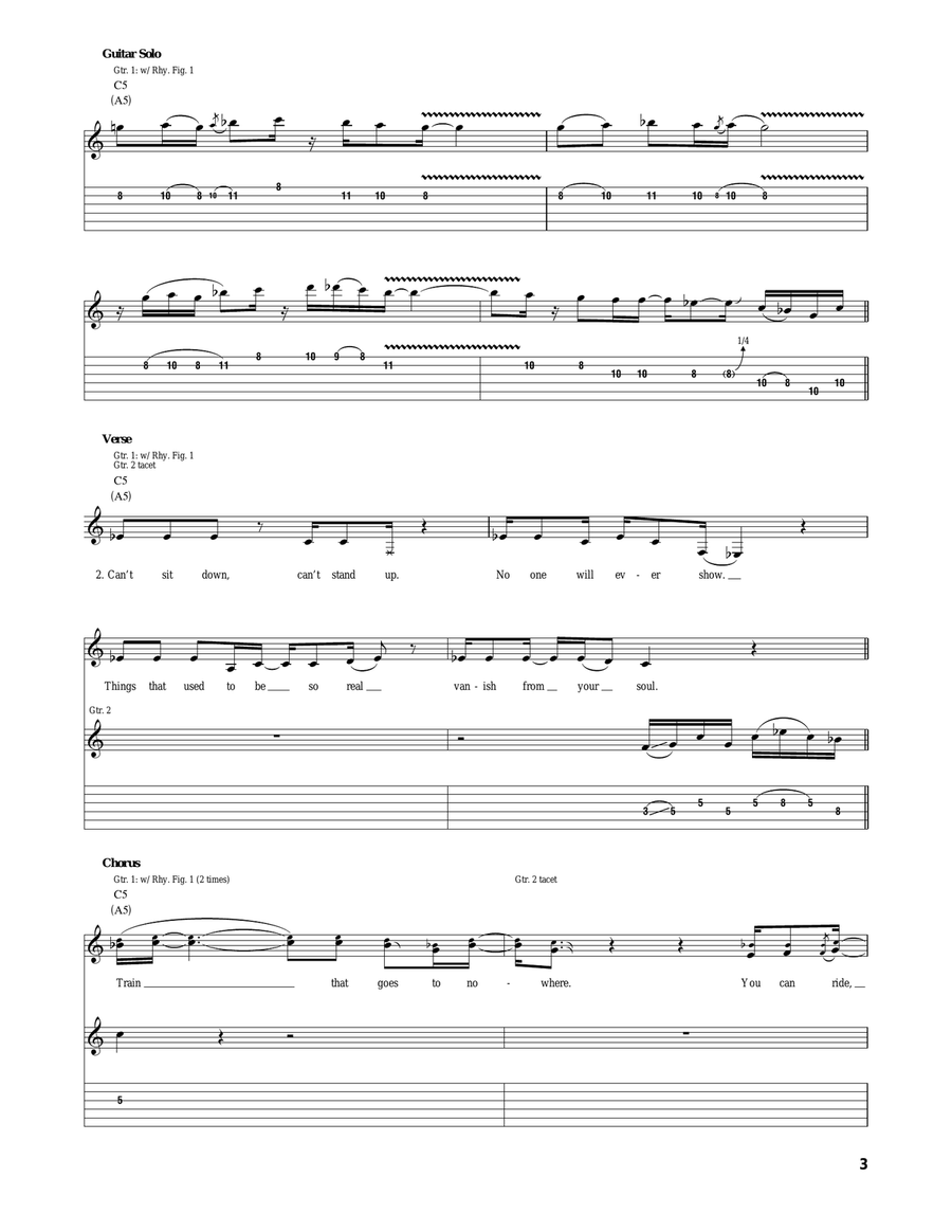 Train To Nowhere Train To Nowhere Acoustic Guitar scores gallery preview page 3
