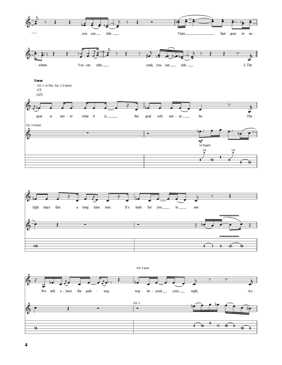 Train To Nowhere Train To Nowhere Acoustic Guitar scores gallery preview page 4