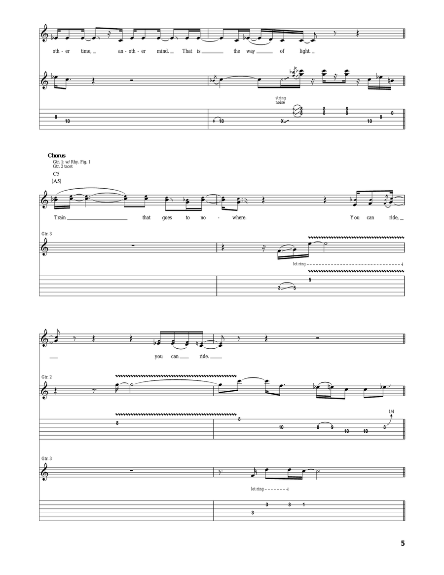 Train To Nowhere Train To Nowhere Acoustic Guitar scores gallery preview page 5