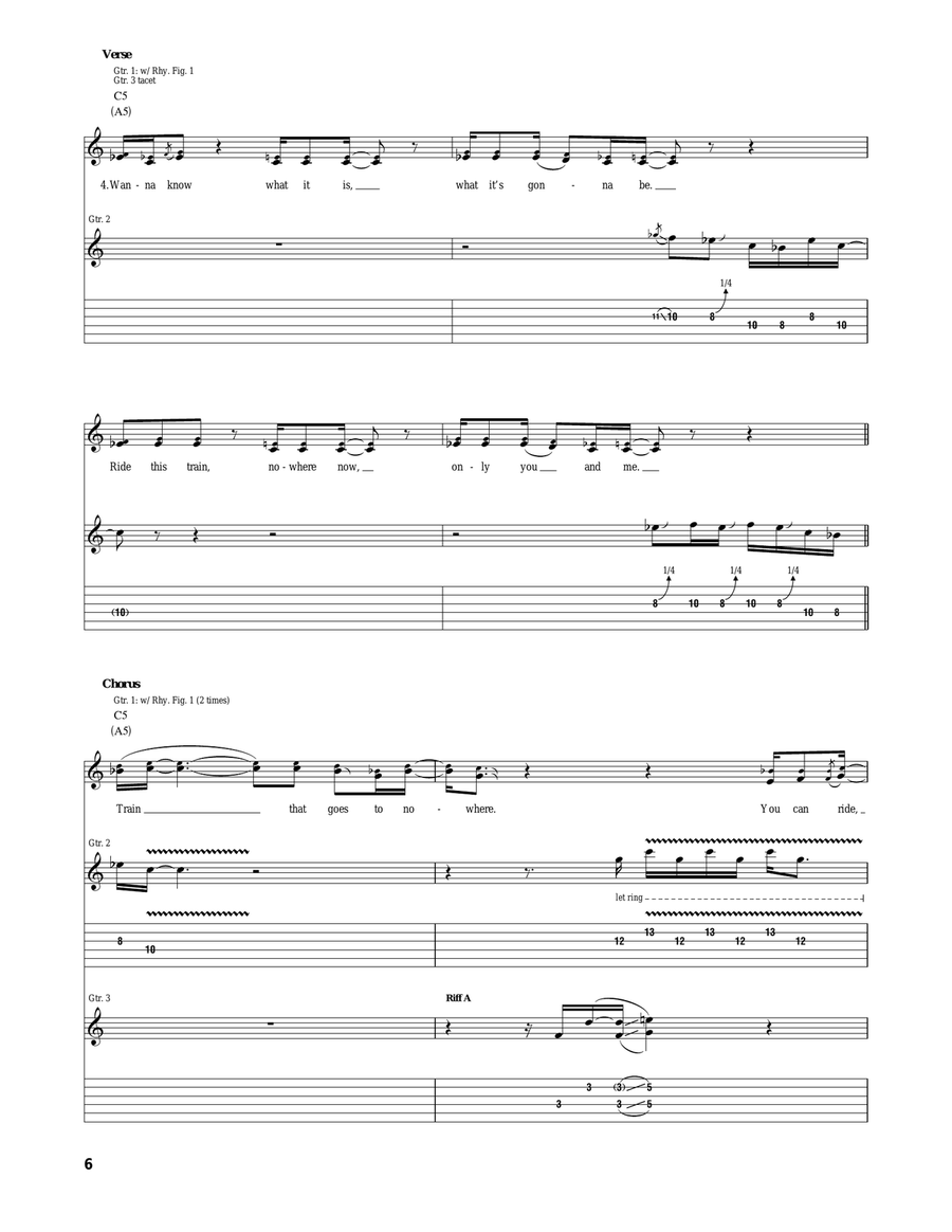 Train To Nowhere Train To Nowhere Acoustic Guitar scores gallery preview page 6