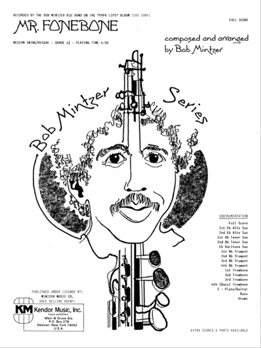 Mr. Fonebone - Full Score Jazz Ensemble scores gallery preview page 1