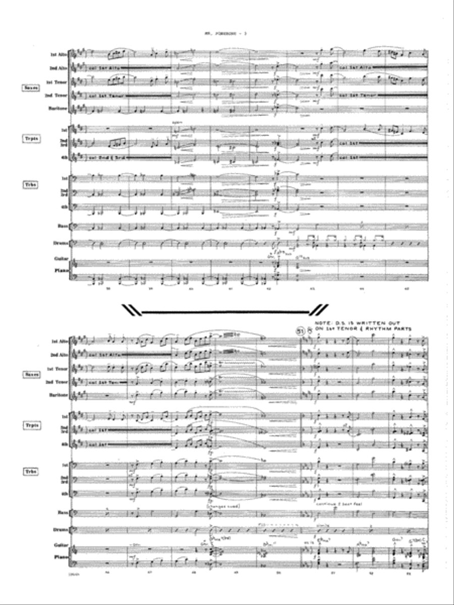 Mr. Fonebone - Full Score Jazz Ensemble scores gallery preview page 4