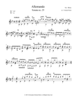 Allemande, Sonata no. 25.