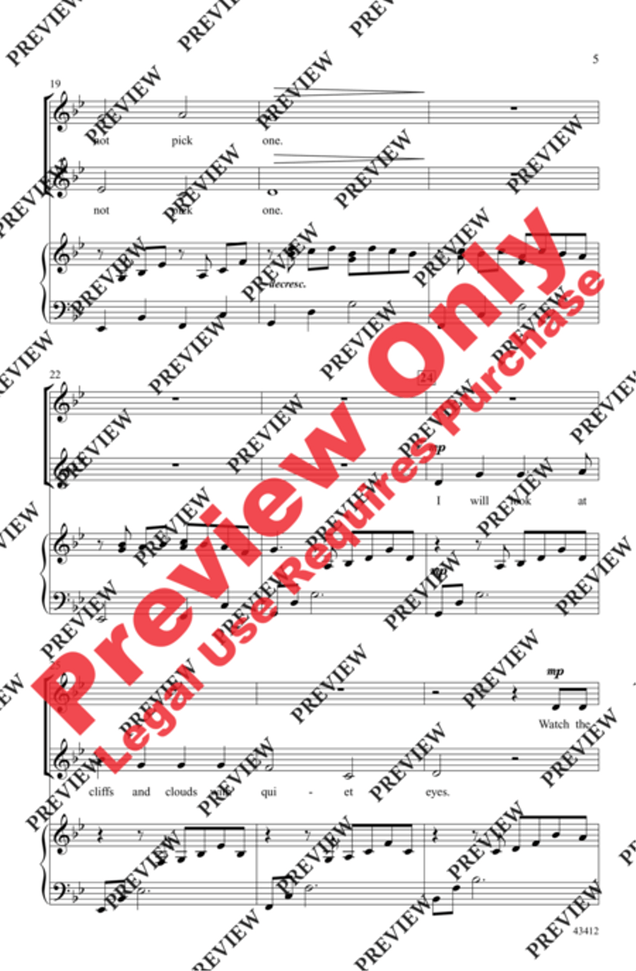 On Yonder Hill On Yonder Hill 2-Part scores gallery preview page 4