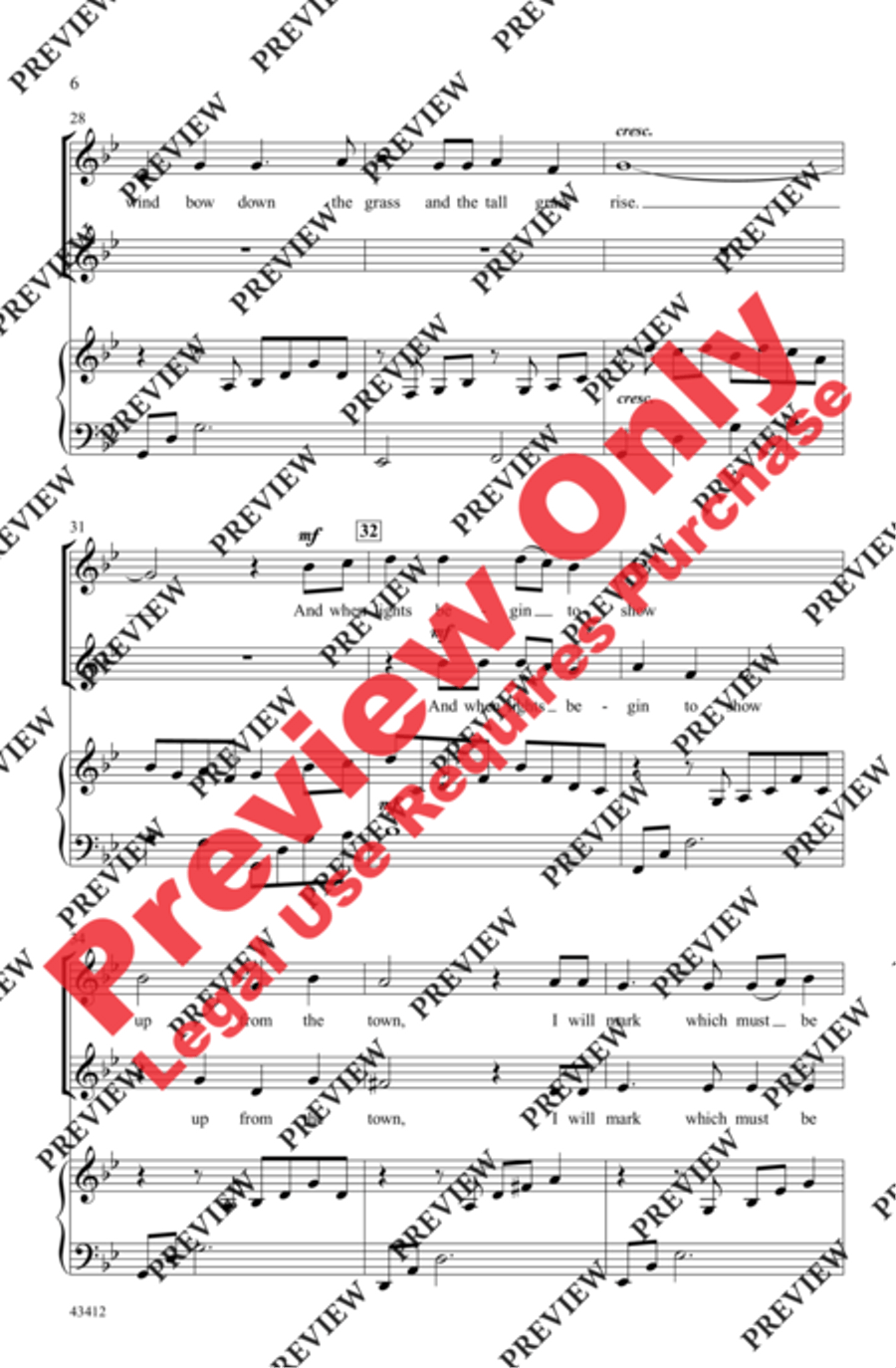 On Yonder Hill On Yonder Hill 2-Part scores gallery preview page 5