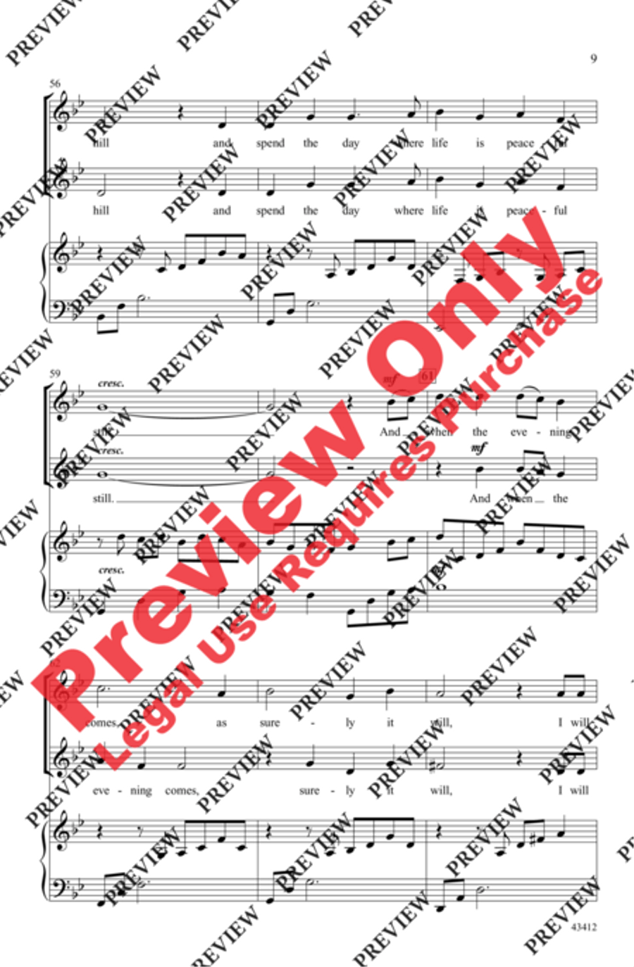 On Yonder Hill On Yonder Hill 2-Part scores gallery preview page 8