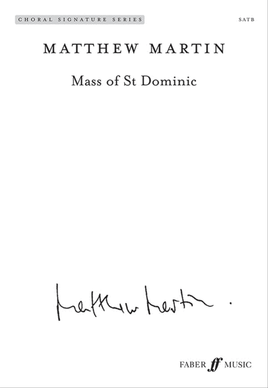 Mass of St Dominic Mass of St Dominic 4-Part scores gallery preview page 1