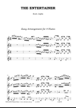 THE ENTERTAINER easy arrangement for 4 flutes - SCOTT JOPLIN