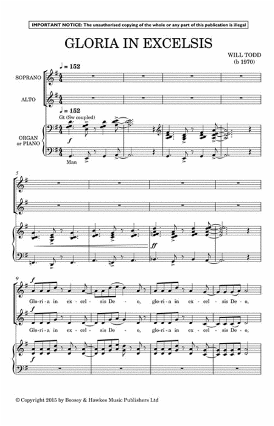 Gloria in Excelsis Gloria in Excelsis SSA scores gallery preview page 2