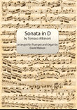 Sonata in D (originally in A) for Trumpet and Organ.