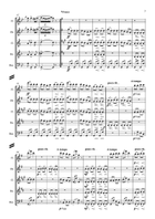 Brahms: Hungarian Dances (Ungarische Tänze) WoO1 No.5 - wind quintet Woodwind Quintet scores gallery preview page 4