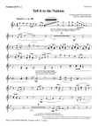 Tell It to the Nations - Bb Clarinet 1 & 2