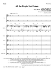 All the People Said Amen - Full Score