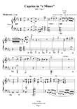 Caprice in c Minor. HN.1 No.1