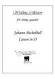 Canon in D-Weddind version for string quartet / optional part for Double Bass