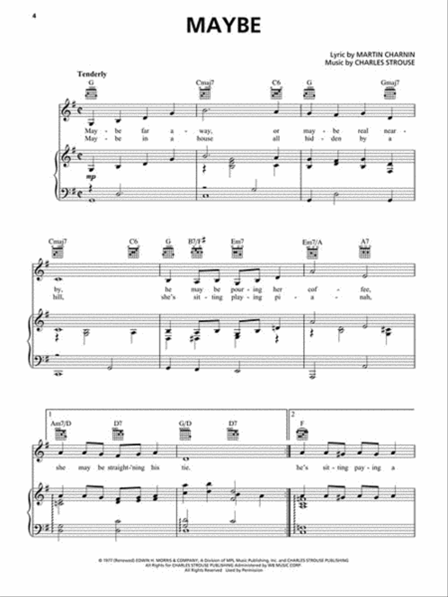 Annie Piano, Vocal, Guitar scores gallery preview page 3