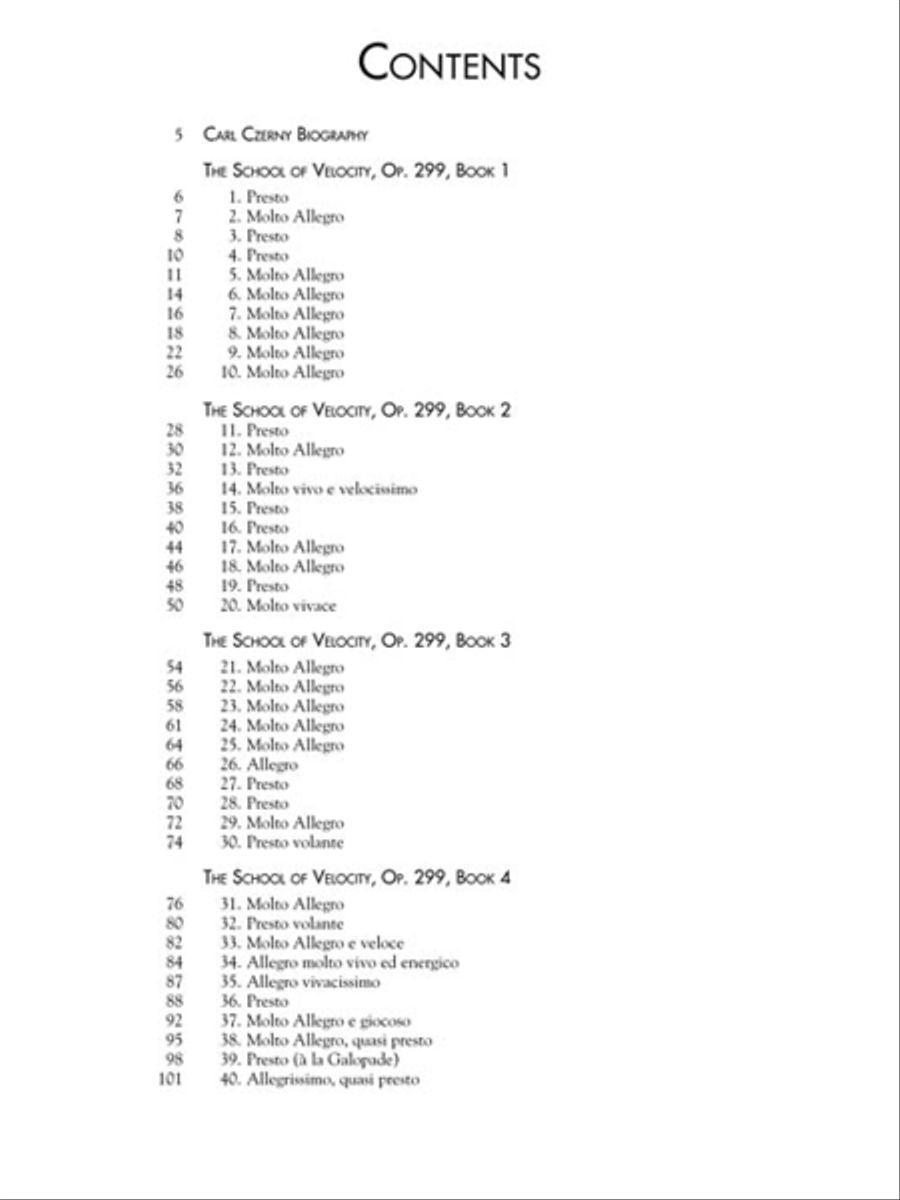 Czerny: Collected Studies – Op. 299, Op. 740, Op. 849 Piano Method scores gallery preview page 2