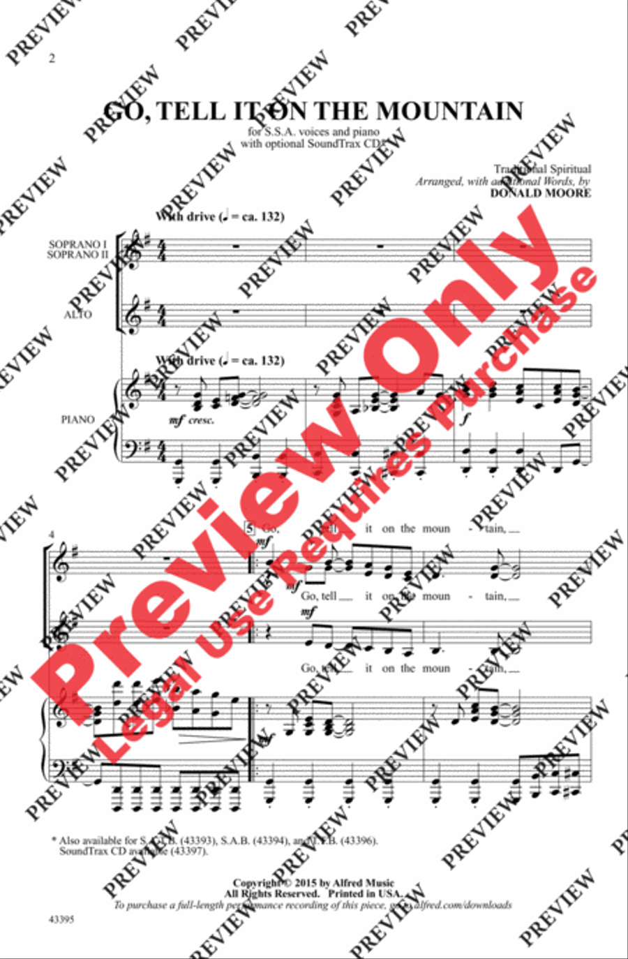 Go, Tell It on the Mountain Women's Choir scores gallery preview page 8