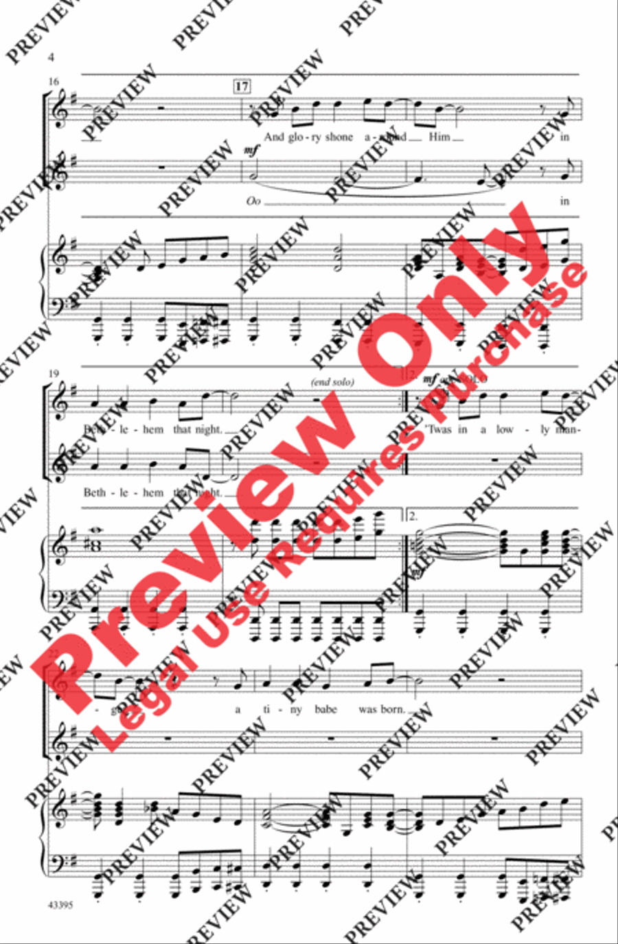 Go, Tell It on the Mountain Women's Choir scores gallery preview page 10