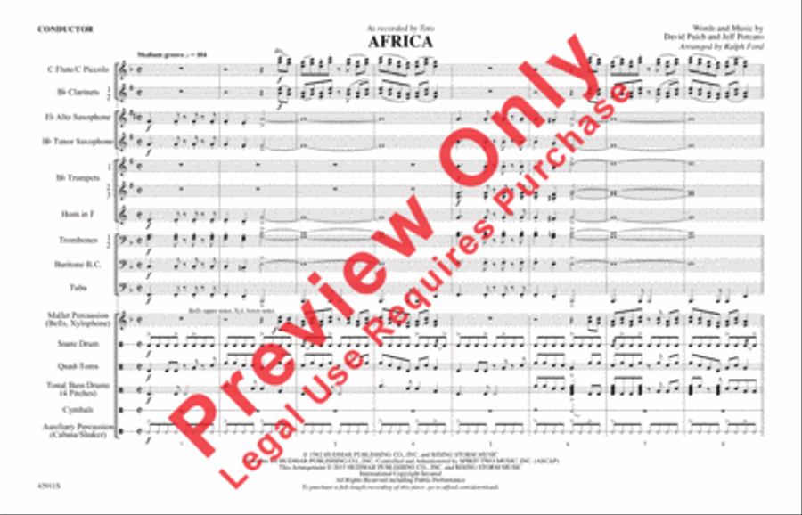 Africa Africa Marching Band scores gallery preview page 2