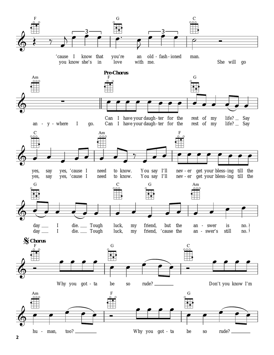 Rude Rude Ukulele scores gallery preview page 2