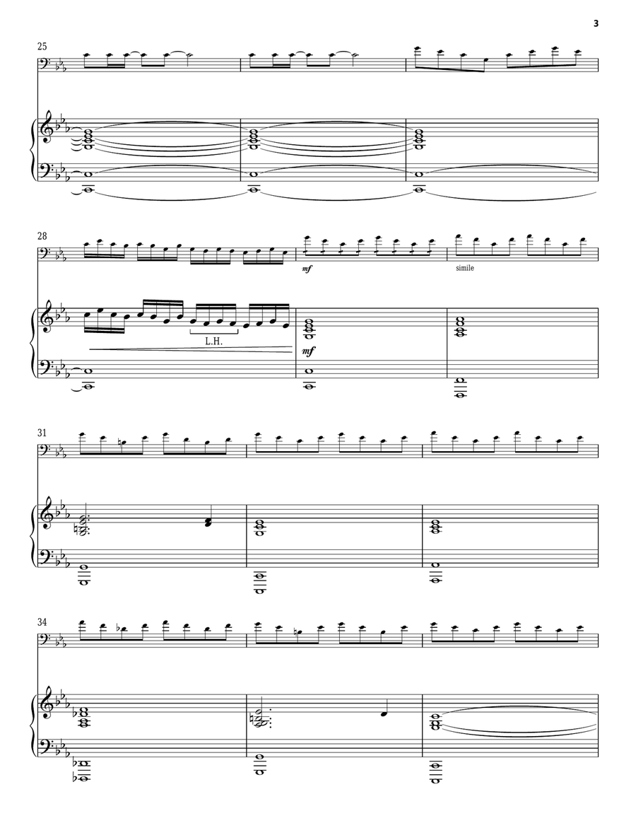 Kung Fu Piano: Cello Ascends Piano Solo scores gallery preview page 3