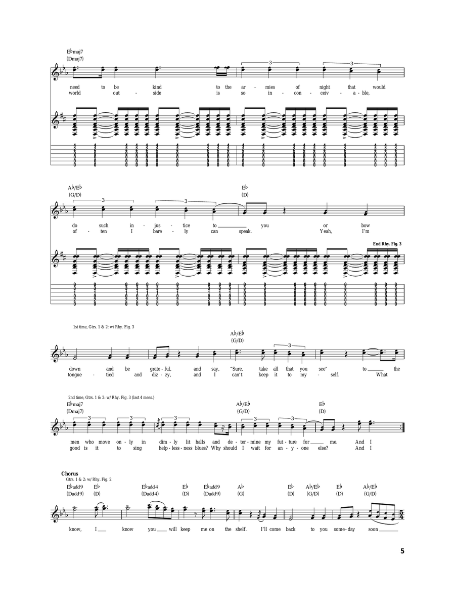 Helplessness Blues Helplessness Blues Acoustic Guitar scores gallery preview page 5