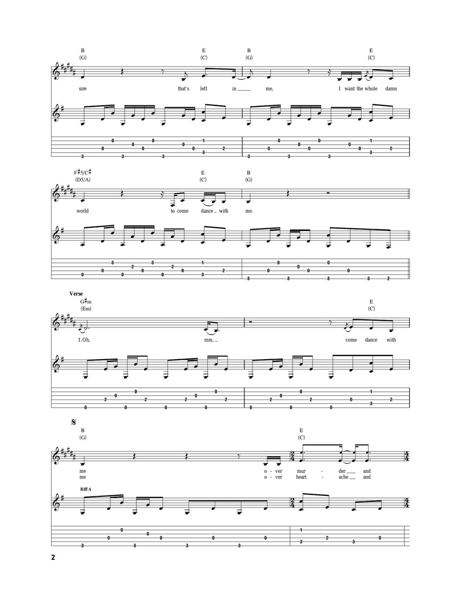 Man On Fire Man On Fire Acoustic Guitar scores gallery preview page 2