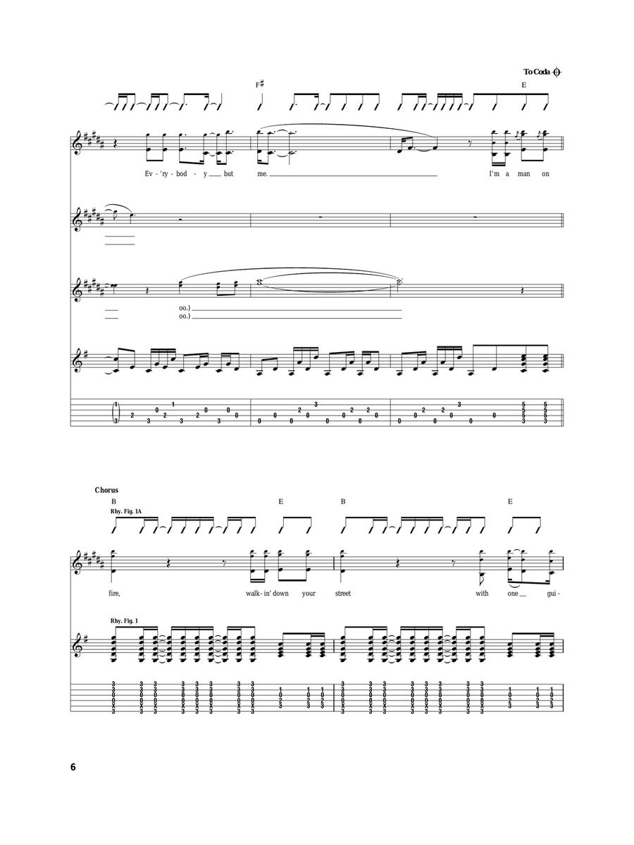 Man On Fire Man On Fire Acoustic Guitar scores gallery preview page 6